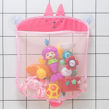QWZ New Baby Bathroom Mesh Bag Sucker Design for Bath Toys