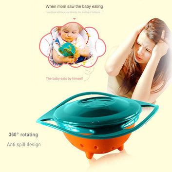 Universal Rotation Gyro Bowl Feeding Dish