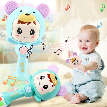 Light Baby Sound Rattle Hammer Toy