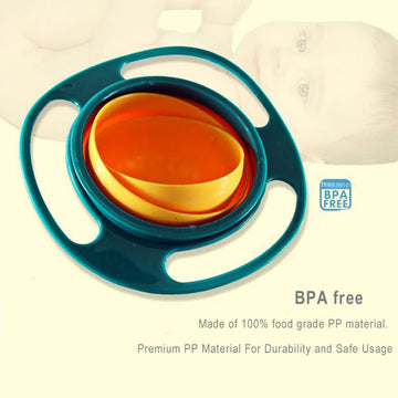 Universal Rotation Gyro Bowl Feeding Dish