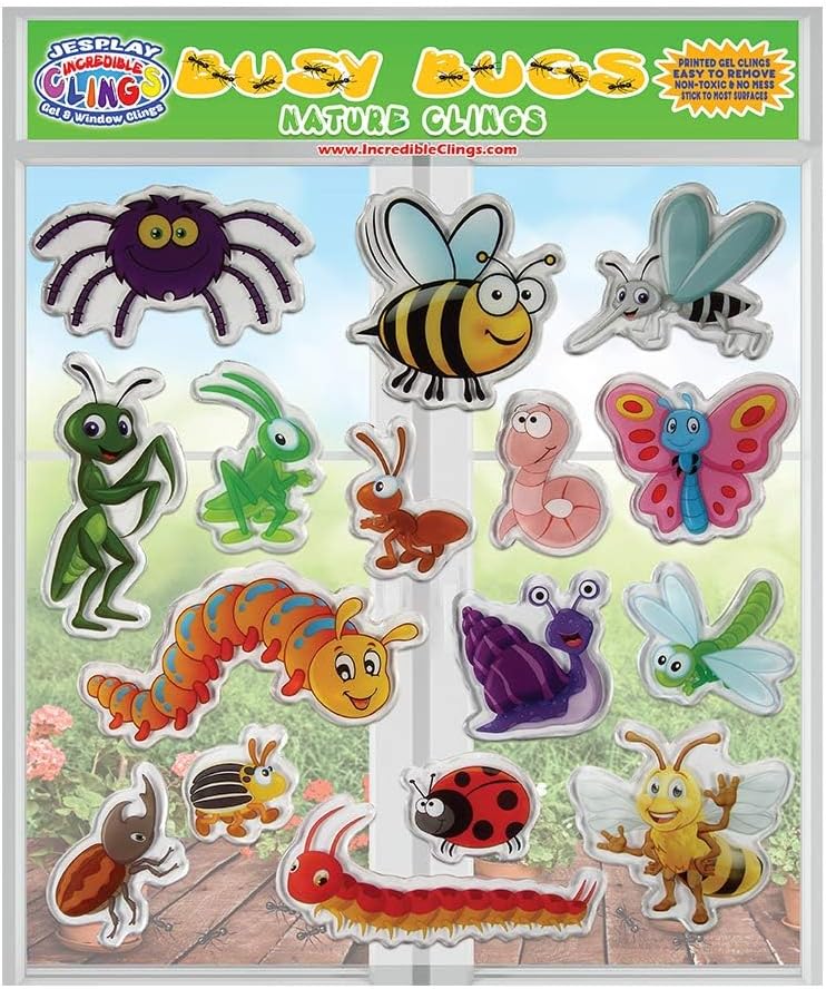 Window Gel Cling reusable stickers