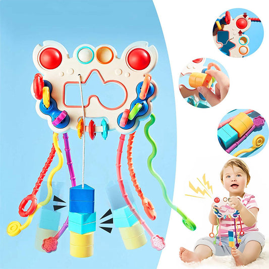 Baby Montessori Toys Fishing Owl Cube