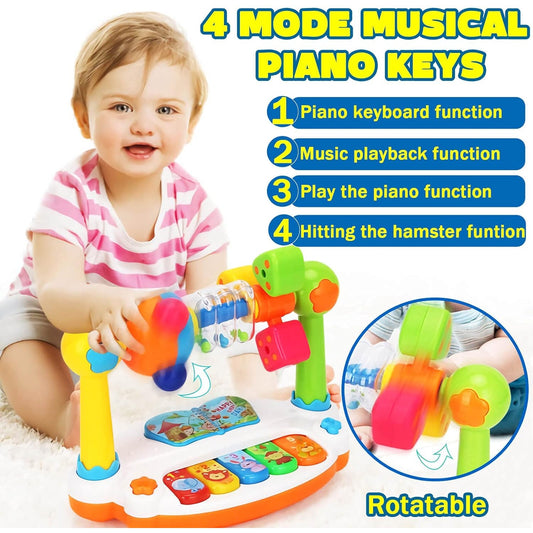 Baby Piano Toys Kids Rotating Music Piano
