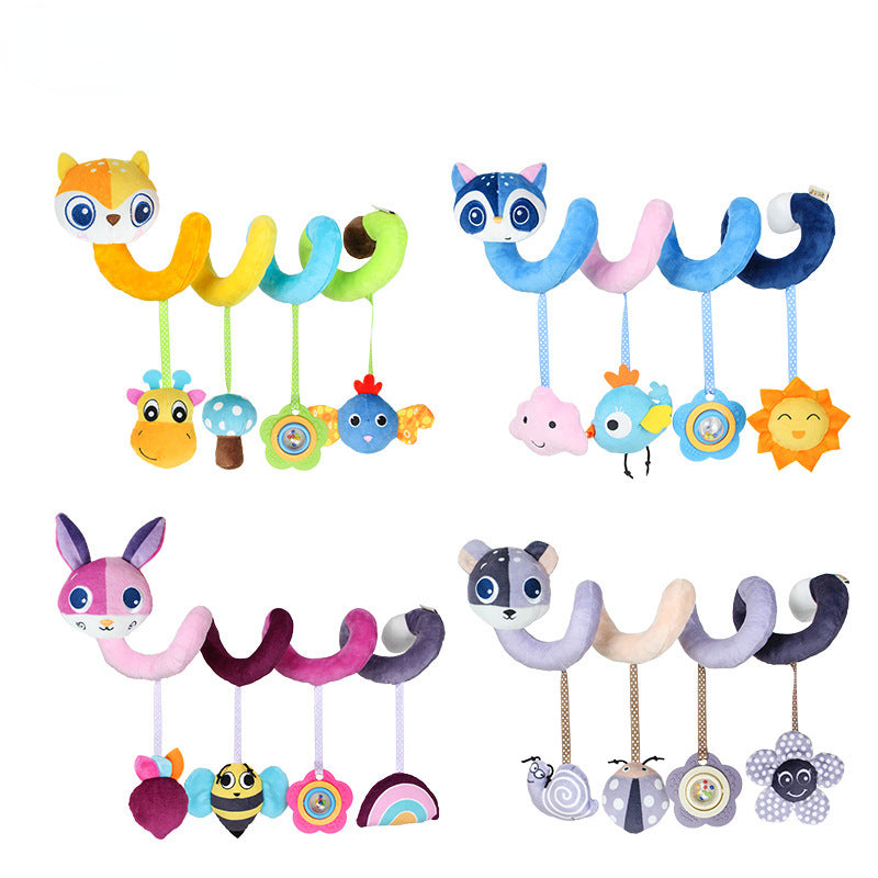 Baby Stroller Comfort Stuffed Animal Rattle Toy