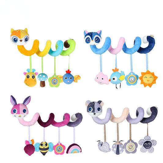 Baby Stroller Comfort Stuffed Animal Rattle Toy
