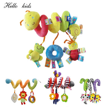 Baby Stroller Comfort Stuffed Animal Rattle Toy