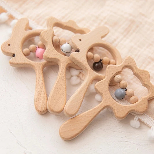 Baby Wooden Rattle Beech Toy
