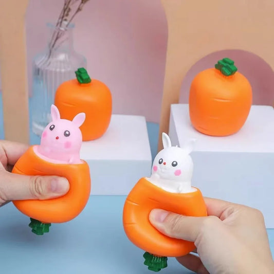 Carrot Rabbit Cup Squeeze Toy