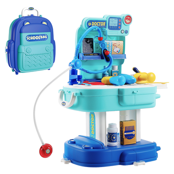 Cart Medical Kit Backpack Doctor Playset