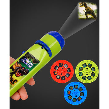 Projection Flashlight Children Projector Light Cute Cartoon Toy