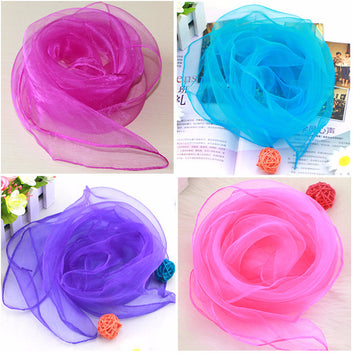 Colorful Children Gymnastics Square Scarf