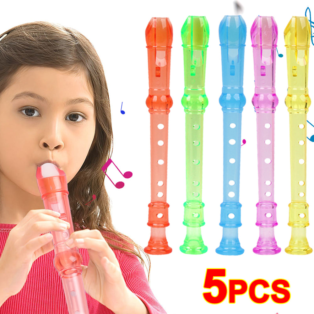 Colorful Plastic Six-hole Recorder Musical Instrumen