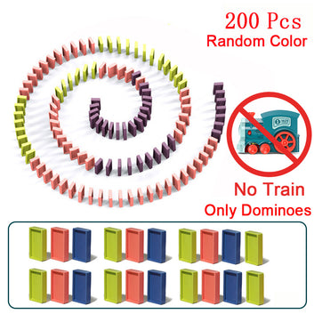 Kids Automatic Laying Domino Train Electric Car