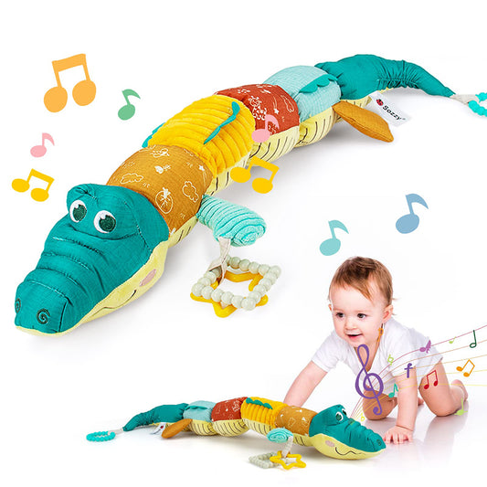 Musical Stuffed Animal Crocodile Activity Soft Toys