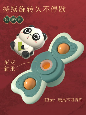 Leqin Suction Cup Rotary Table Toys for Babies and Children Baby Cartoon Moving Flower Gyro Toddler Boy Girl