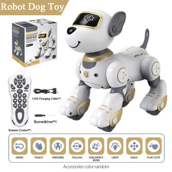Remote Control Robot Dog Programmable Smart Interactive Stunt Robot Dog With Touch Function Singing Dancing Walking
