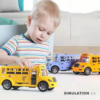 School Bus Children's Toy with Opening Doors
