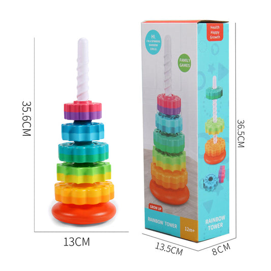 Spinning Rainbow Toy for Toddler