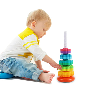 Spinning Rainbow Toy for Toddler