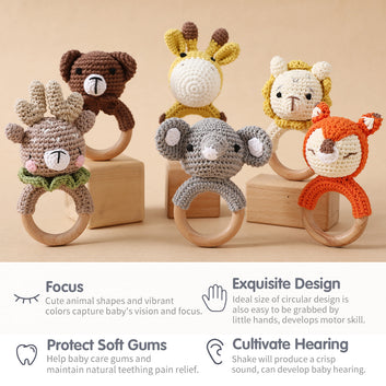Teeth Toy - 1pc Baby Teether Music Rattle for Kids
