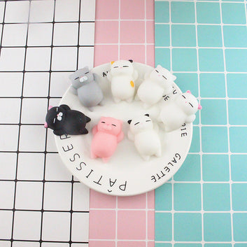 Toys Squishy Cat Set 2 Soft Silicone Kawaii Kitties
