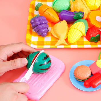 Cutting Play Food Toy for Kids Kitchen