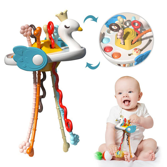 Montessori Activity Baby Toys 1 2 3 Year Development Silicone Teething Toys