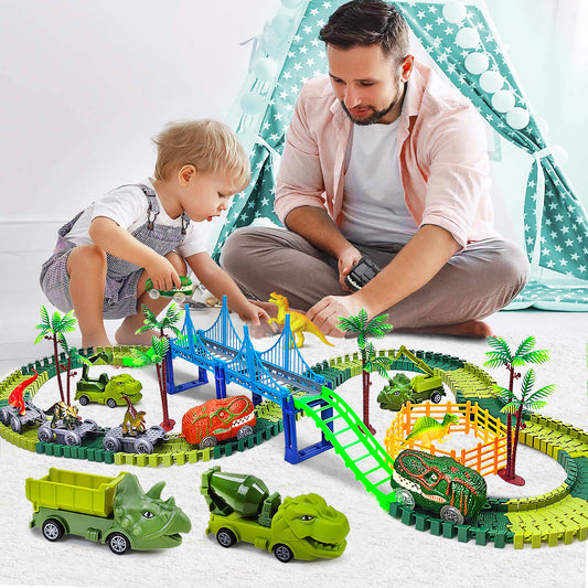 Dinosaur Magic Climbing Track Toys - Cars Race Track Toy Set