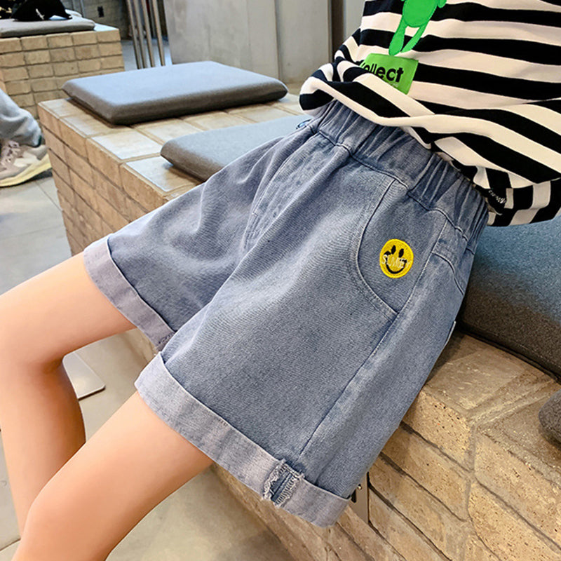 Summer Kids Shorts Boys Girls Denim