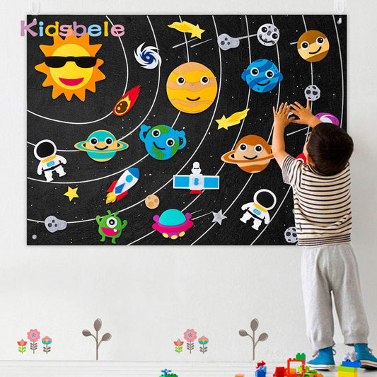 Outer Space Felt Montessori Board Toy