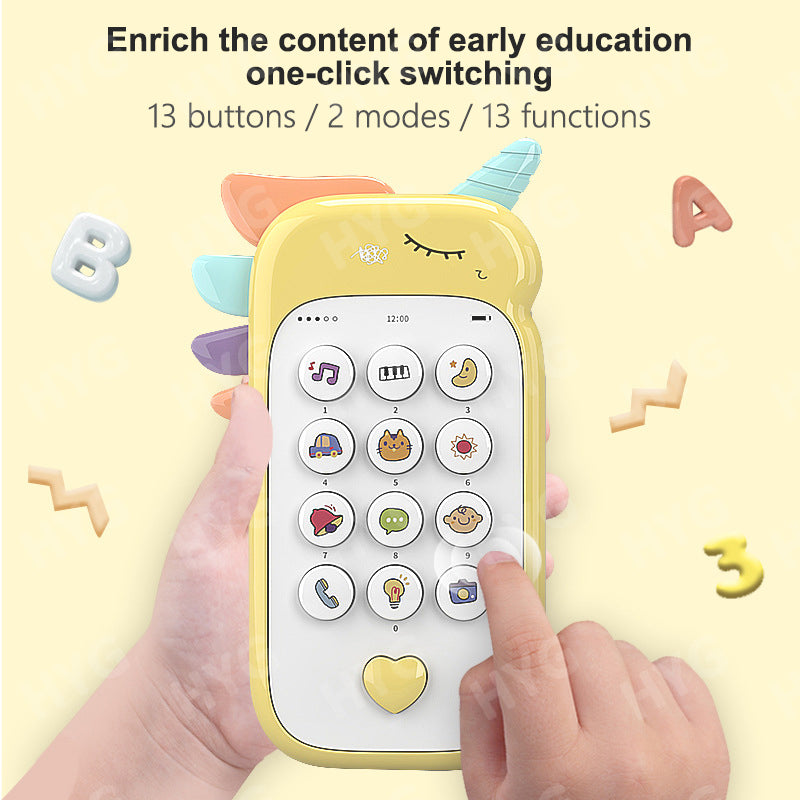 Toy Phone - Baby Phone Toys Cute Telephone Teether Musical Voice Toy