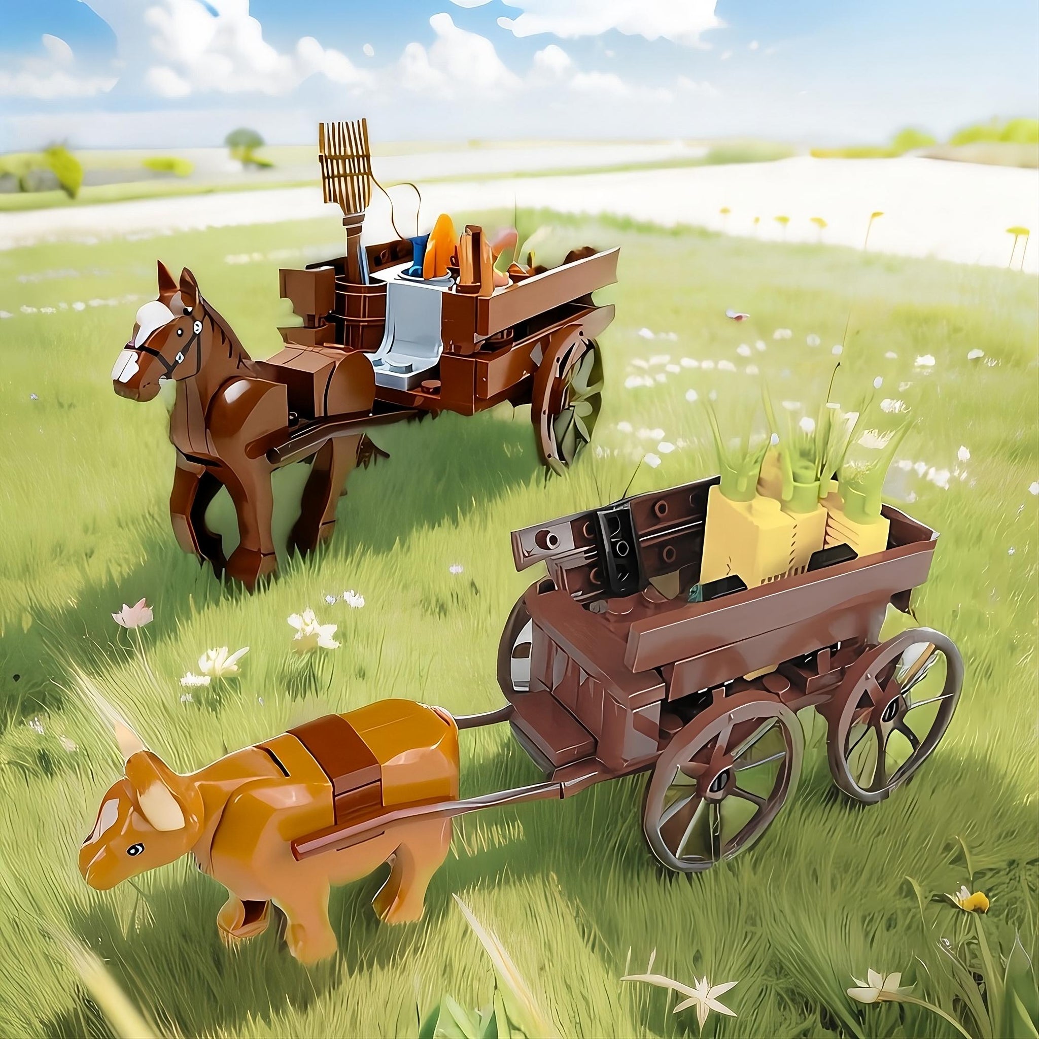 Farm Ranch Transport Animal Cart